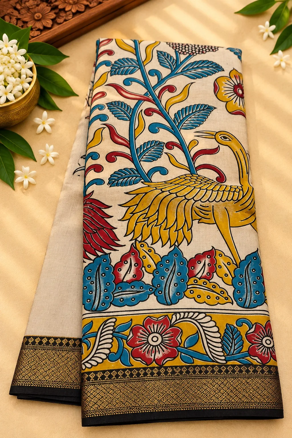 Nizam Border Silk Saree