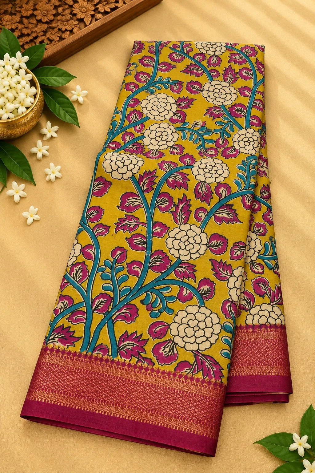 Nizam Border Silk Saree